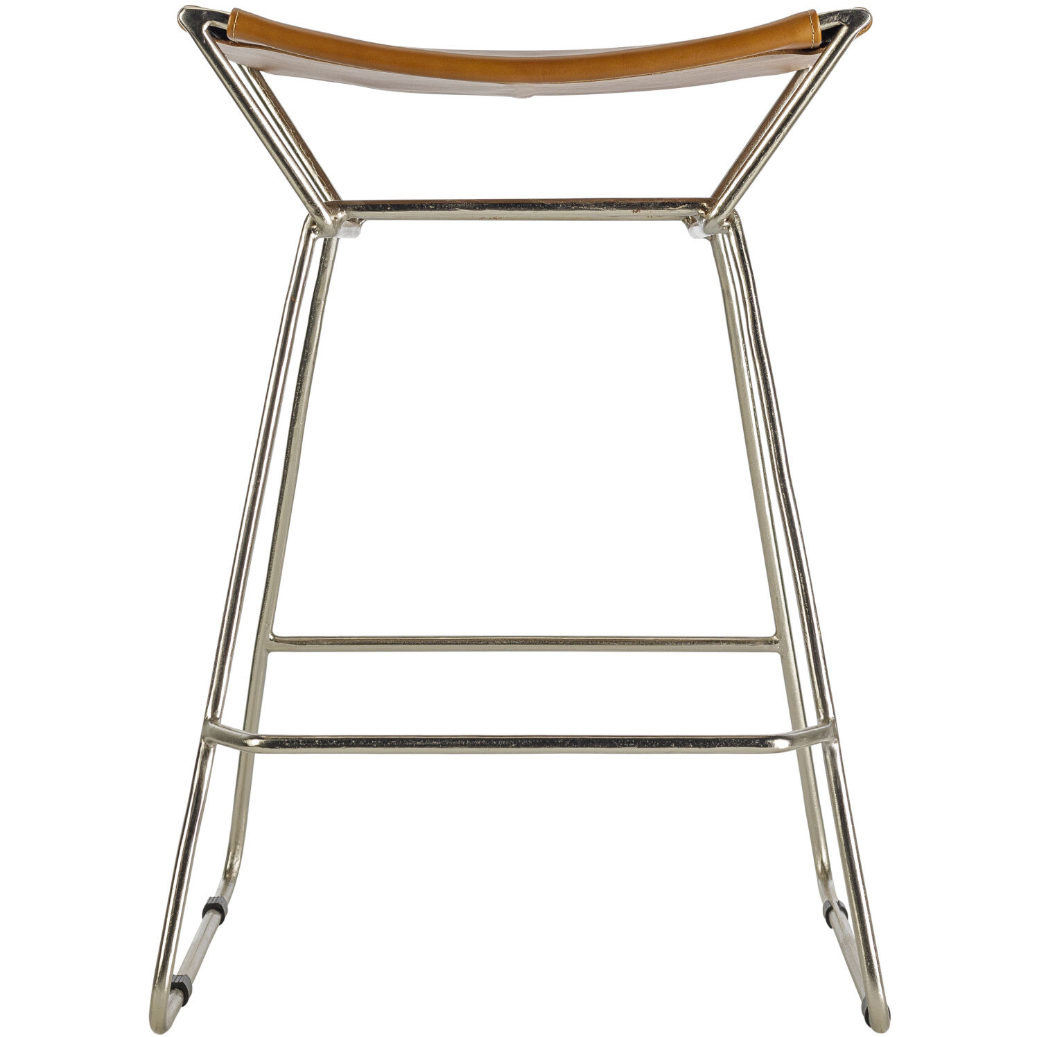 Celerio 25 inch Top: Brown; Base: Metallic - Bronze Counter Stool