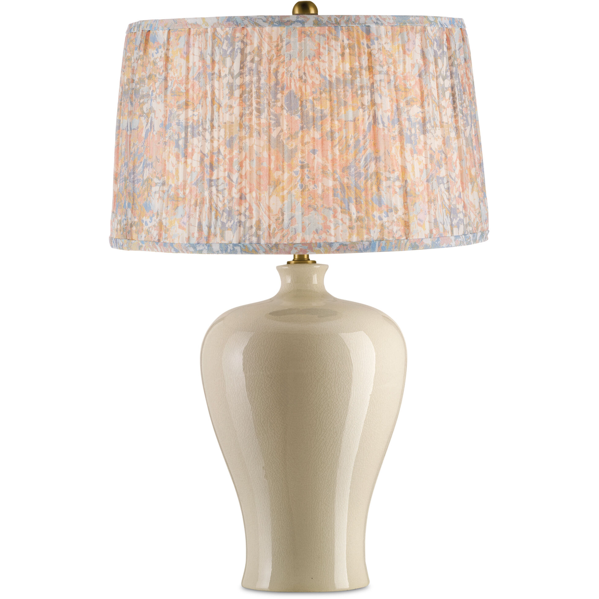 Wildflower Pastel Blue/Pastel Pink/Ivory Tapered Lamp Shade