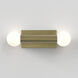 Ortona 2 Light 4.33 inch Matte Brushed Brass ADA Interior Wall Light
