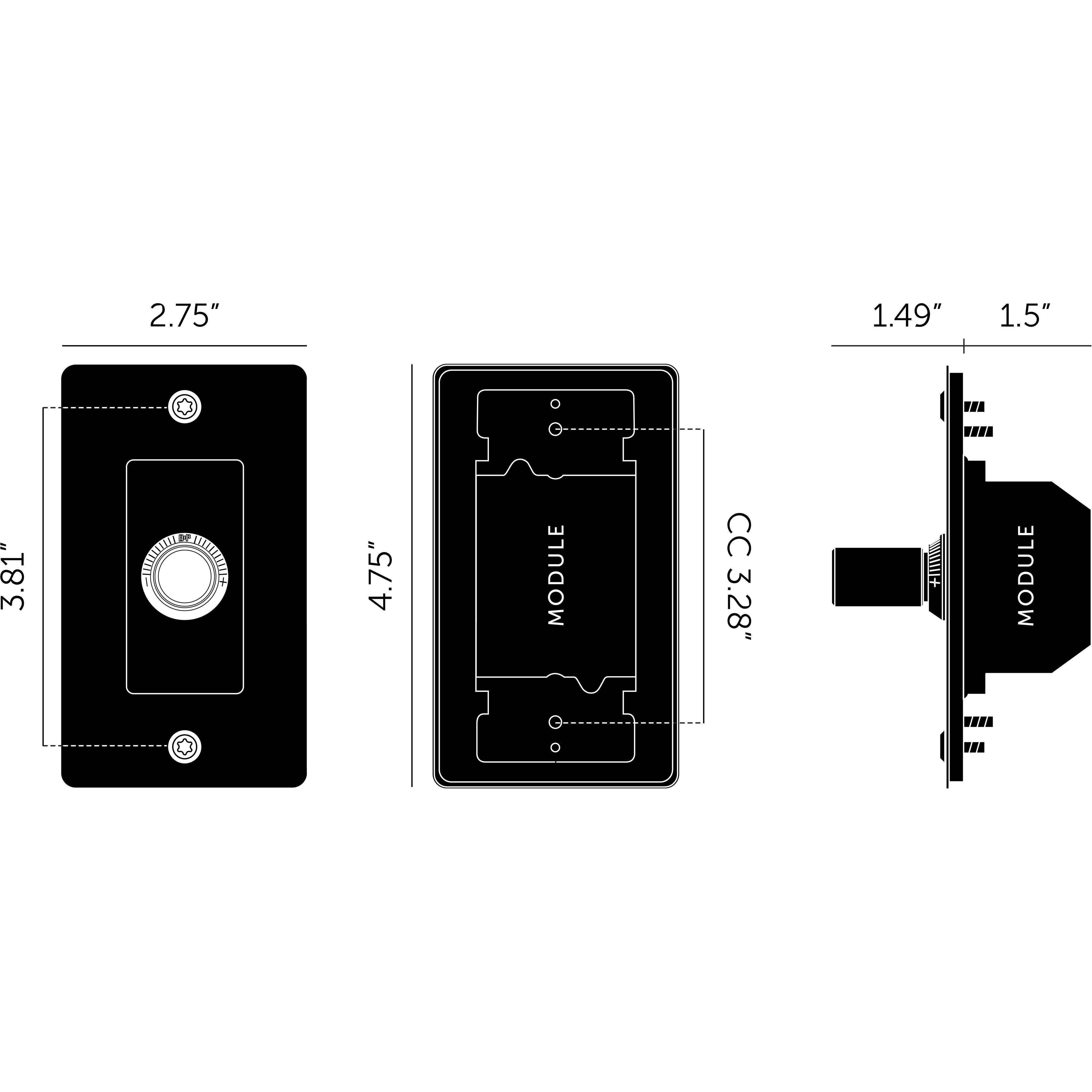 1G 100-120 Brass Dimmer Switch, LED