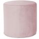 No Tip 17 inch Rose Cylinder Ottoman, The Bella Collection