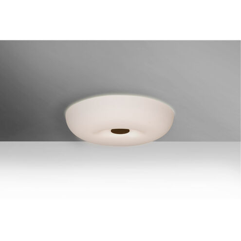 Nimbus 1 Light 10 inch Bronze Flush Mount Ceiling Light