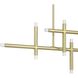 Manhattan LED 48 inch Brushed Gold Linear Chandelier Ceiling Light