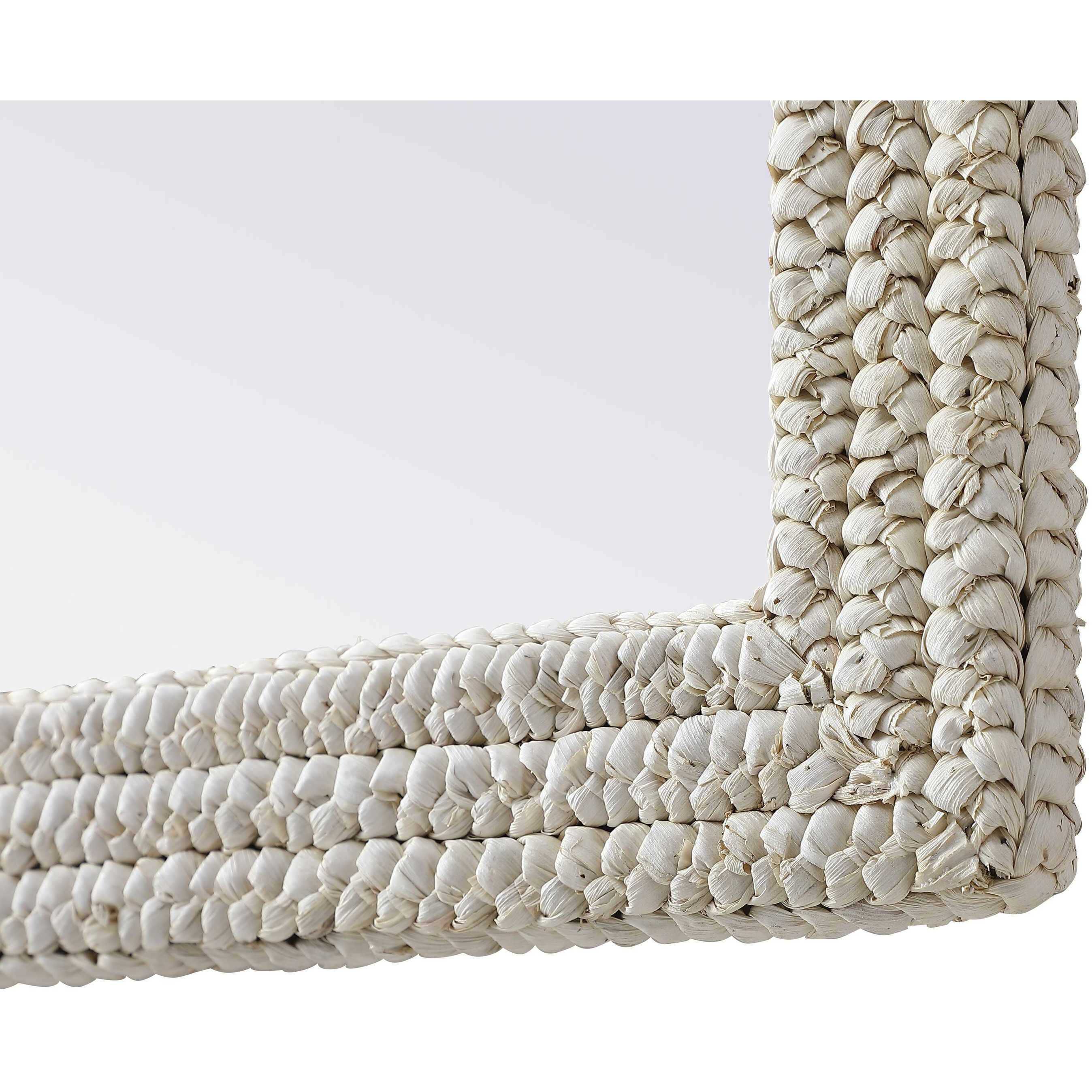 Marlowe 36 X 27 inch Linen White Mirror