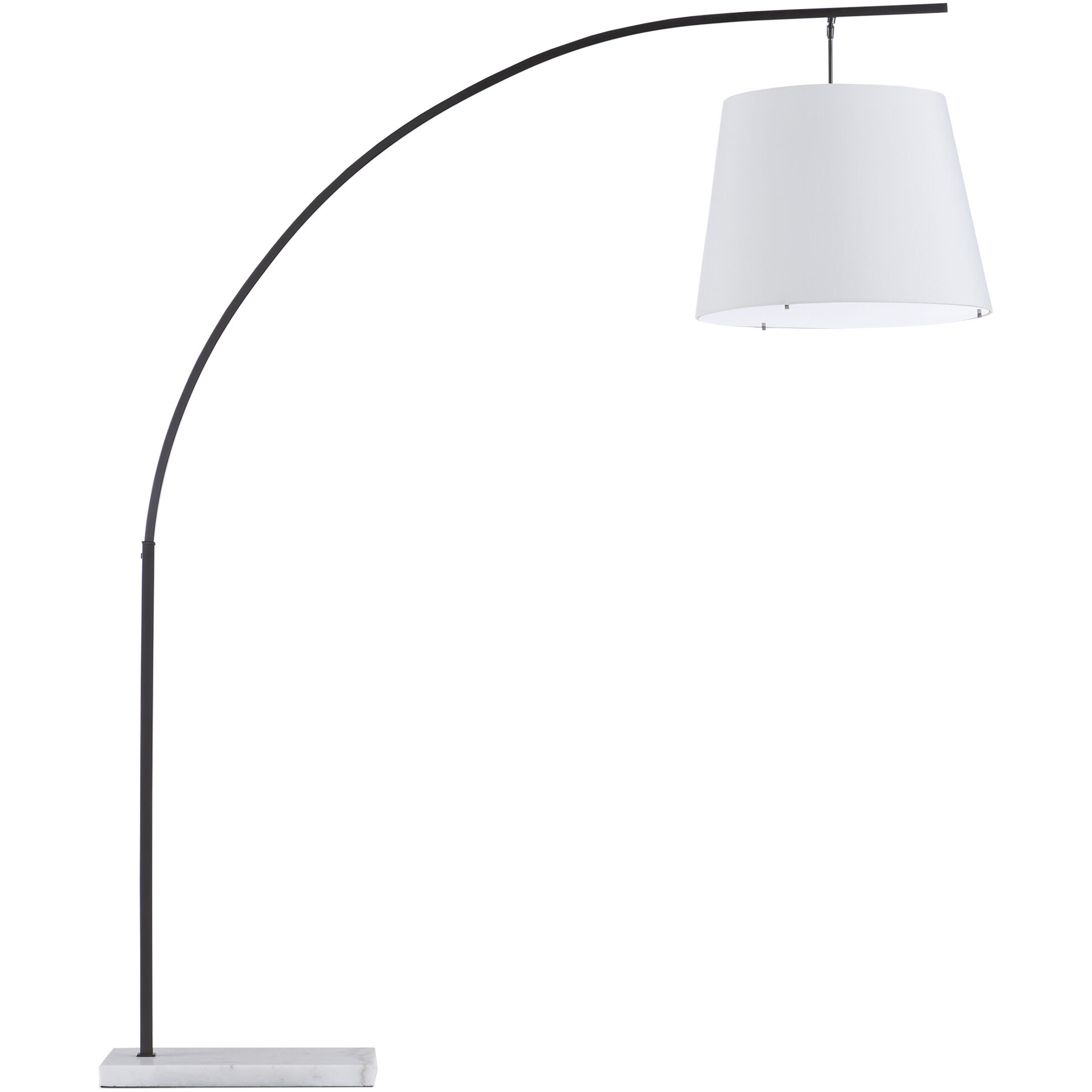 Cloister 87 inch 75 watt Oil Rubbed Bronze and White Floor Lamp Portable Light, Large
