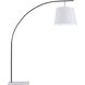 Cloister 87 inch 75 watt Oil Rubbed Bronze and White Floor Lamp Portable Light, Large