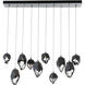 Chrysalis 10 Light 10.1 inch Sterling Pendant Ceiling Light in Black Crystal