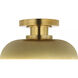 Amber Lewis Cyrus LED 8 inch Hand-Rubbed Antique Brass Flush Mount Ceiling Light