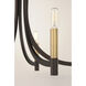 Lyndon 9 Light 32 inch Bronze and Antique Brass Chandelier Ceiling Light