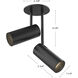 Downey LED 2.38 inch Black Semi-Flush Mount Ceiling Light