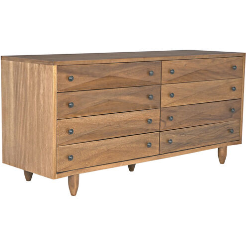 Diamond Dark Walnut Double Chest, Double