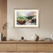 The Yellow House Blue and Green and Red and Orange Framed Art