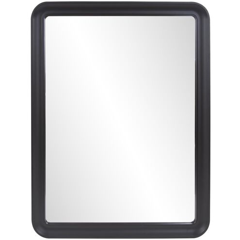 Joelle 40 X 30 inch Matte Black Mirror