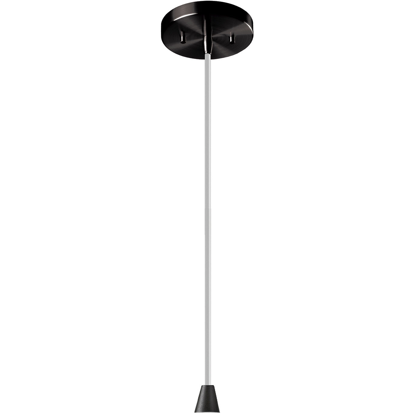 Radiance Collection 1 Light 8 inch Matte Black and Carbon Matte Black and White Pendant Ceiling Light
