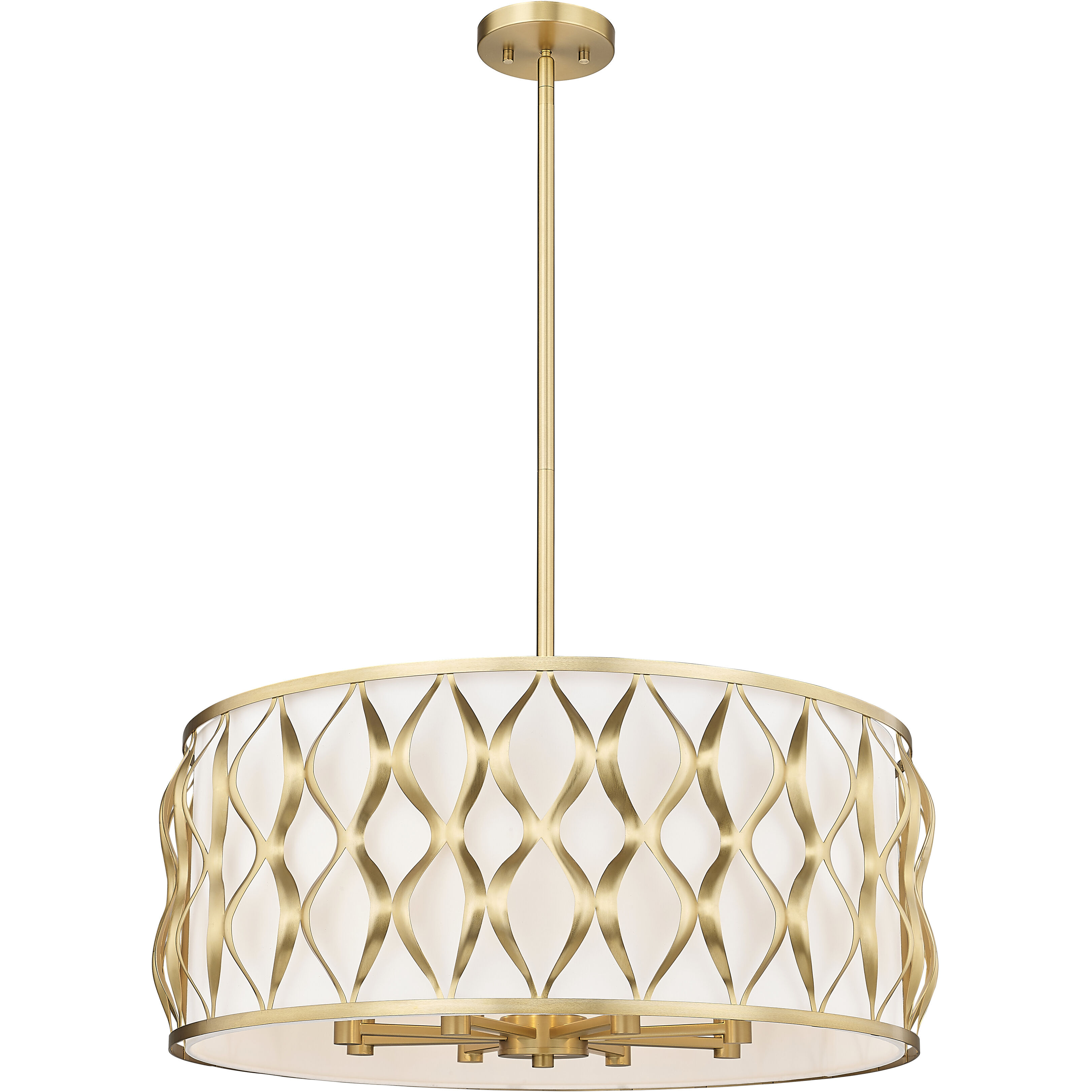 Harden 8 Light 26.25 inch Modern Gold Pendant Ceiling Light
