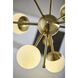 Doppler 23 inch 3.00 watt Antique Brass and Black Marble Table Lamp Portable Light