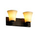 CandleAria LED 15 inch Polished Chrome Bath Bar Wall Light in 1400 Lm LED, Amber (CandleAria), Cylinder with Melted Rim, Modular