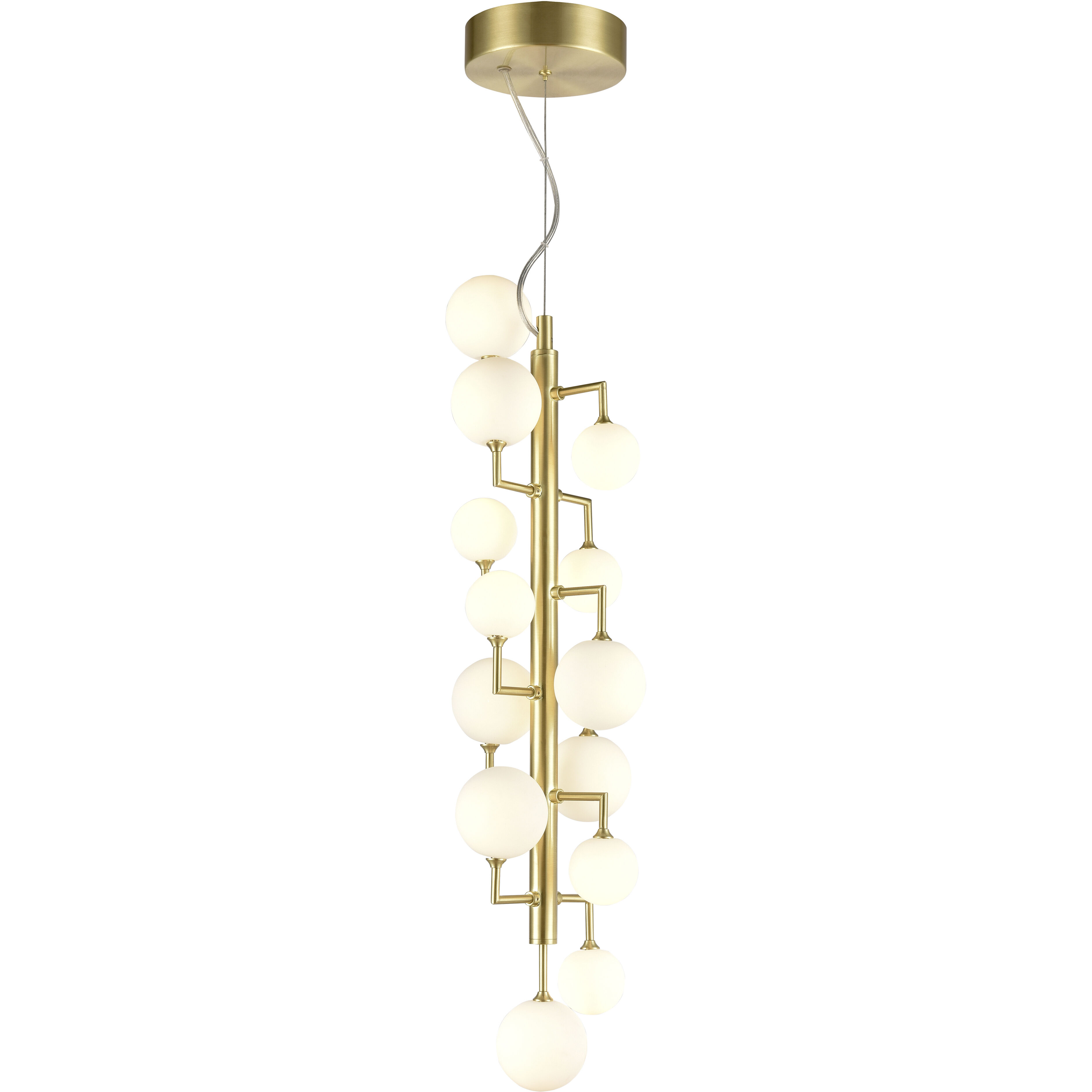 Keir LED 8 inch Gold Chandelier Ceiling Light