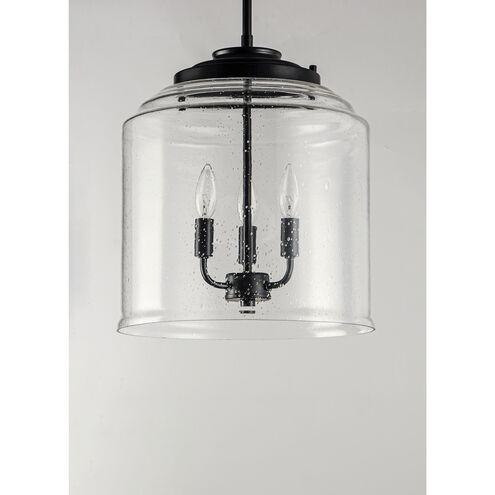 Acadia 3 Light 14 inch Black Multi-Light Pendant Ceiling Light