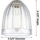 Edison Brookfield 3 Light 24 inch Polished Chrome Bath Vanity Light Wall Light in Clear Glass