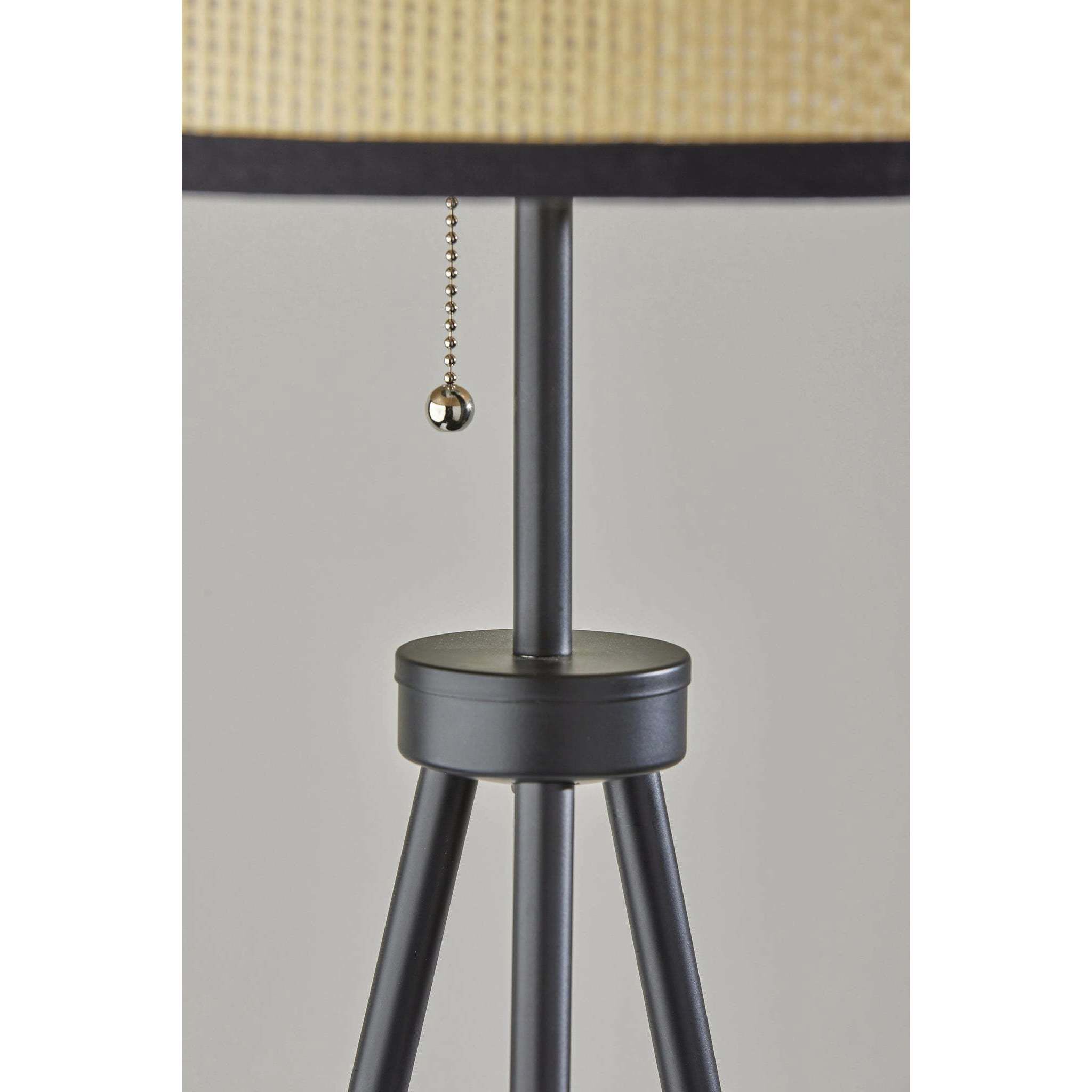 Raven 58.5 inch 150.00 watt Black Floor Lamp Portable Light