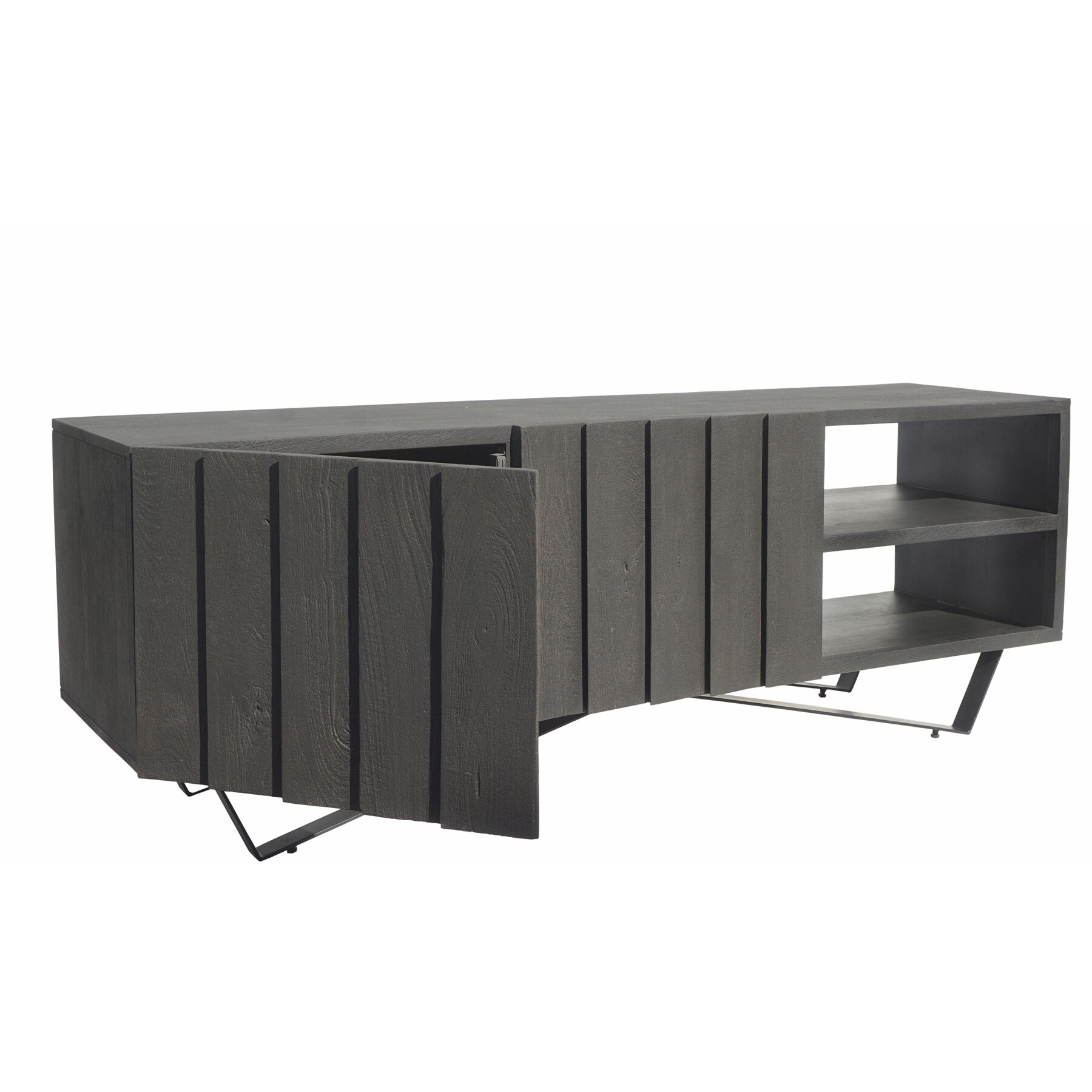 Brolio 63 X 16 inch Grey Media Console