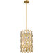 Dealey 3 Light 9.25 inch Heirloom Brass Pendant Ceiling Light