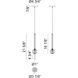 Windchimer LED 3.88 inch Aged Gold Brass Pendant Ceiling Light