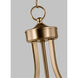 Geary LED 25 inch Satin Brass Pendant Ceiling Light, Large