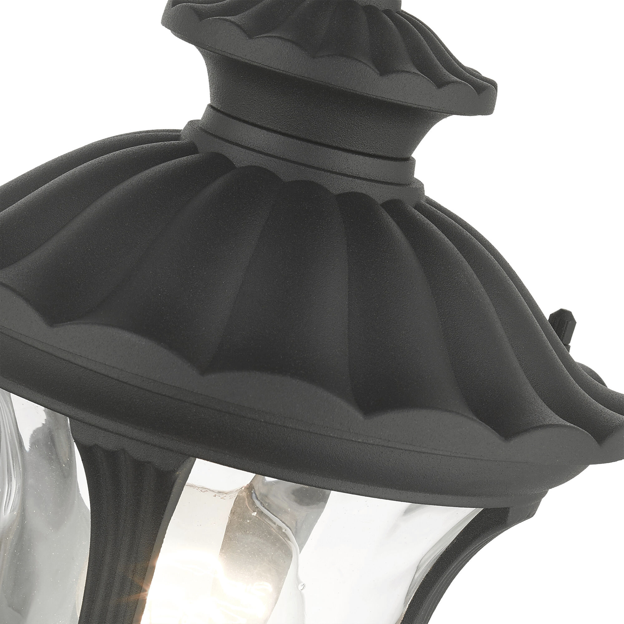 Oxford 1 Light 7 inch Textured Black Outdoor Pendant Lantern