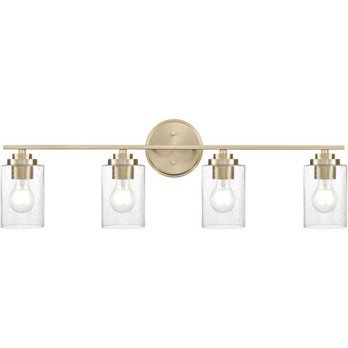 Moven 4 Light 31 inch Modern Gold Vanity Light Wall Light
