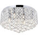 Tully 6 Light 18 inch Chrome Flush Mount Ceiling Light