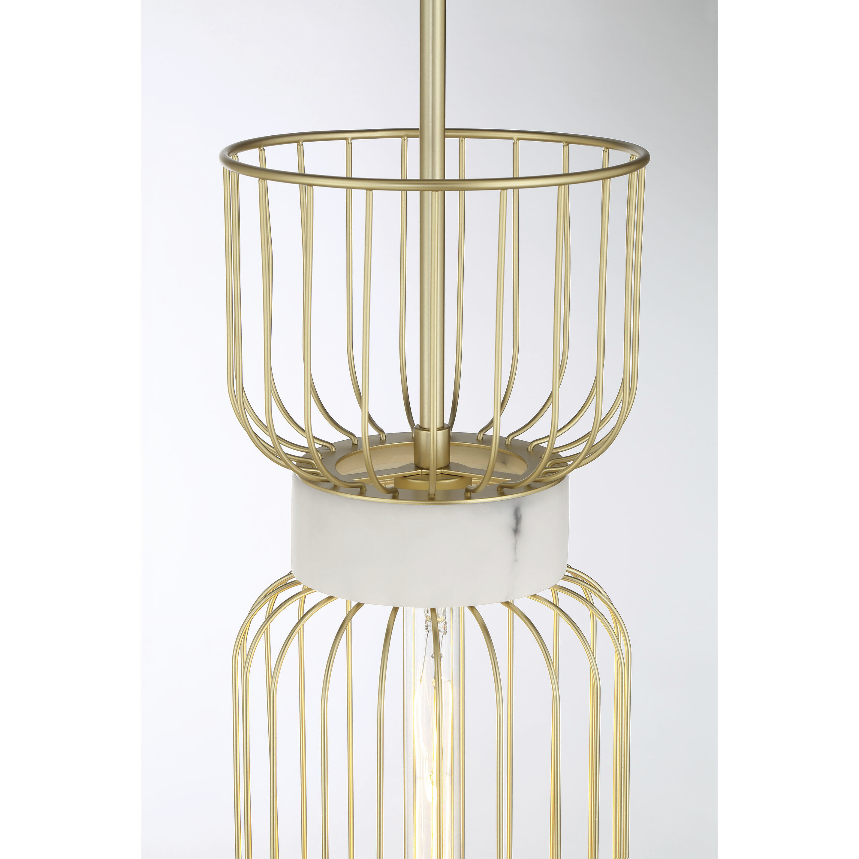 Park Slope 1 Light 8 inch Nouveau Gold Mini Pendant Ceiling Light
