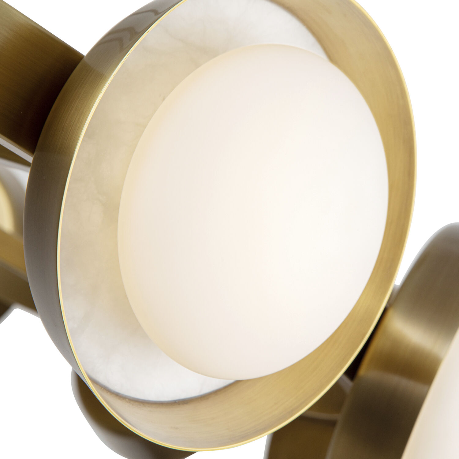 Alonso LED 50.5 inch Vintage Brass Chandelier Ceiling Light