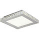 Canada LED 17 inch Chrome Flush Mount Ceiling Light