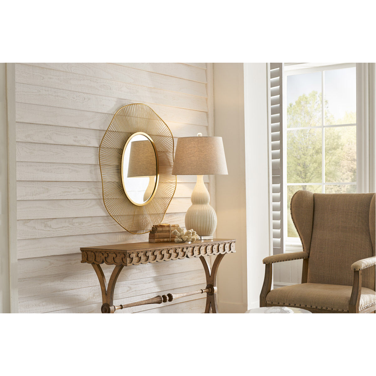 Wildwood 30 inch 60 watt Hand Rubbed Table Lamp Portable Light