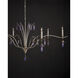Lilah 6 Light 48.5 inch Champagne Chandelier Ceiling Light