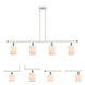 Ballston Hadley 4 Light 48 inch White and Polished Chrome Island Light Ceiling Light in Matte White Glass, Ballston