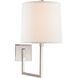 Barbara Barry Aspect 1 Light 10 inch Polished Nickel Articulating Sconce Wall Light, Large