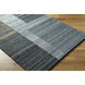 Jocelyn 90 X 60 inch Grey/Medium Grey/Dark Grey/Metallic - Silver/Sage Handmade Rug in 5 x 7.5