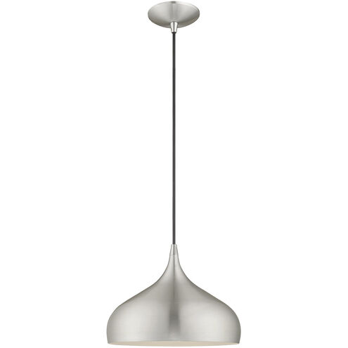 Allison 1 Light 12 inch Brushed Aluminum Mini Pendant Ceiling Light