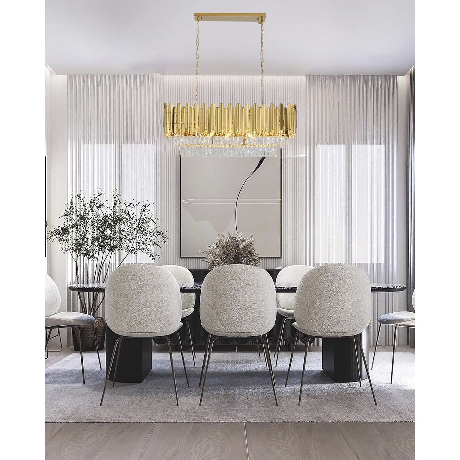 Canada LED 12.3 inch Gold Chandelier Ceiling Light