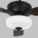 Linden 48 LED 48 inch Midnight Black Ceiling Fan