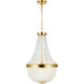 C&M by Chapman & Myers Summerhill 6 Light 16 inch Burnished Brass Chandelier Ceiling Light