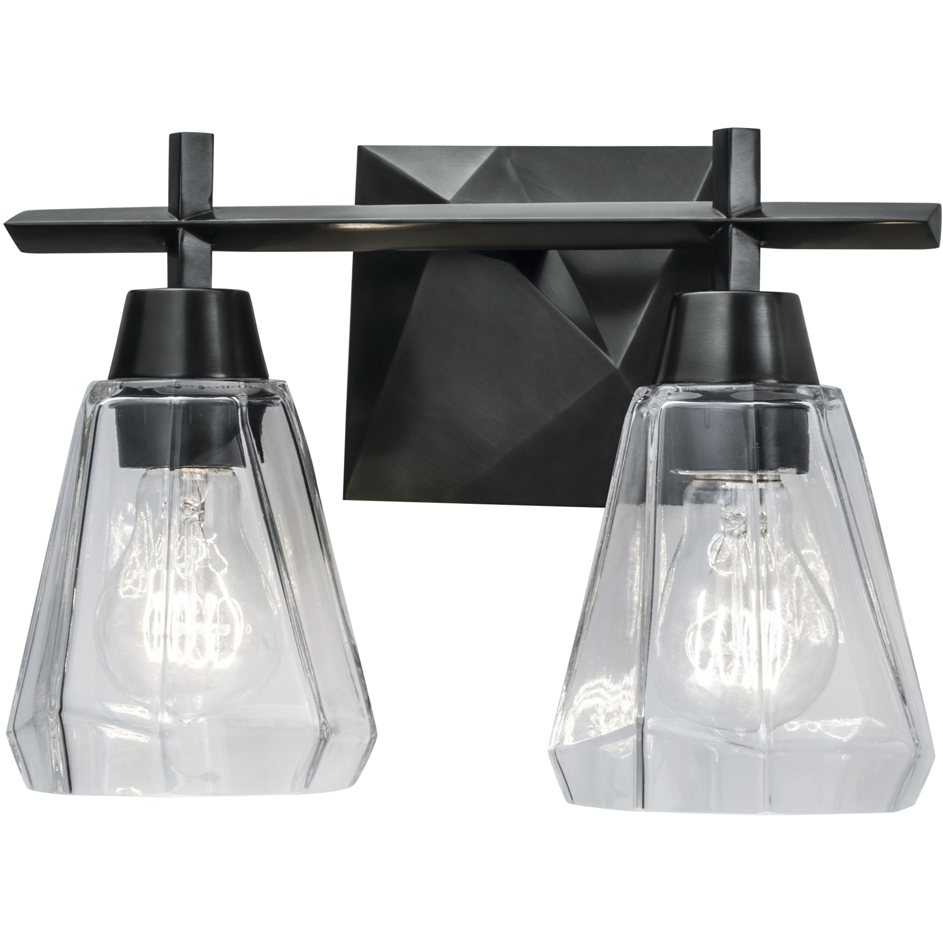 Arctic Vanity Light Wall Light in Acid Dipped Black