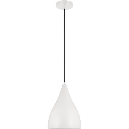 Oden 1 Light 9 inch Matte White Pendant Ceiling Light