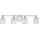 Elle 4 Light 32 inch Chrome Vanity Light Wall Light