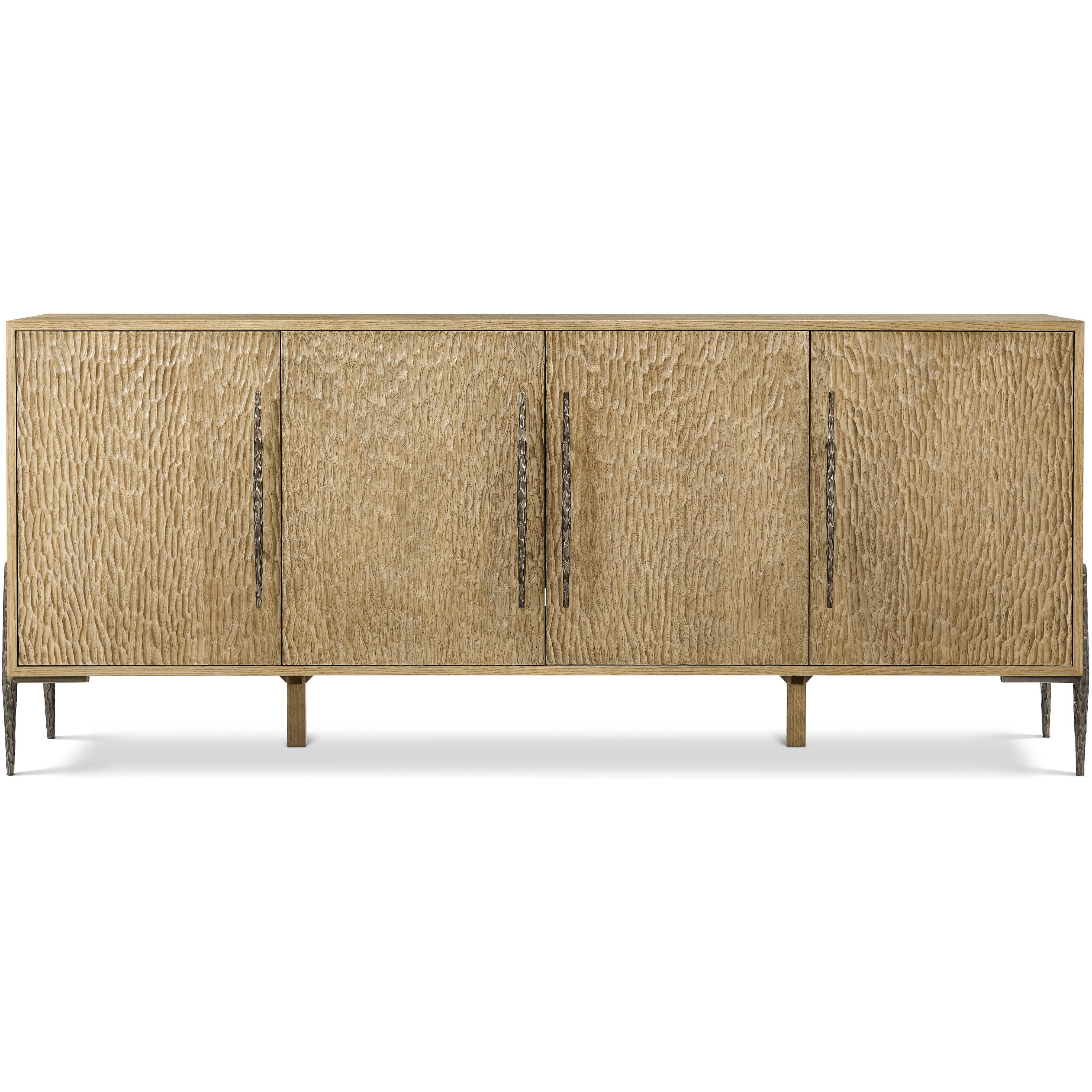 Essence 80 inch Blonde Media Cabinet, Wooden