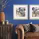 Florals Collection Blue Framed Art