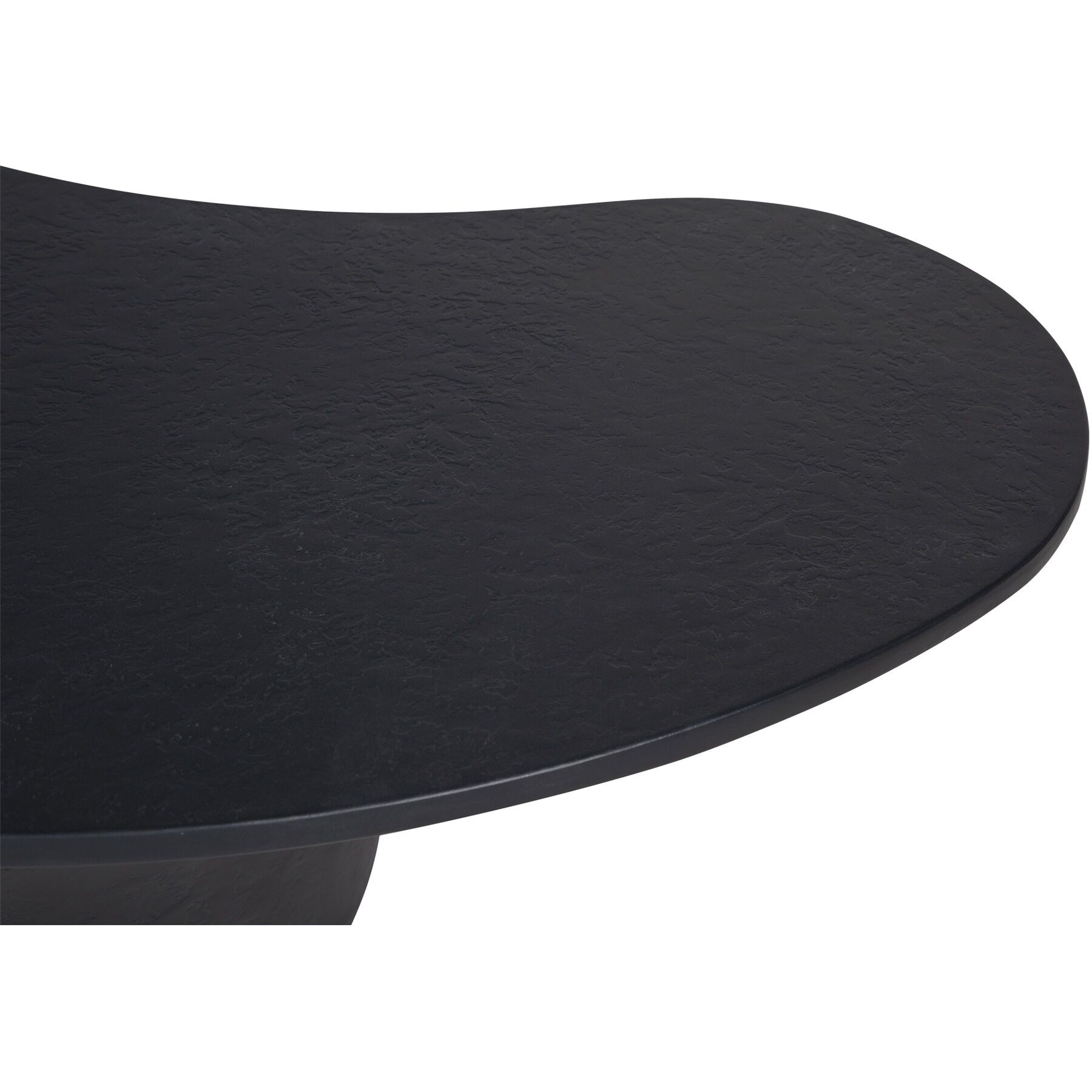 Yumi 47 X 23.6 inch Black Outdoor Coffee Table